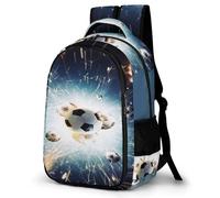 TNFHSOFT Mochila Escolares Para Adolescentes Niños, Mochila Fútbol, Escolar Grande De Nailon Niño Mochilas Informal Para Primaria Y Secundaria De Grados 3 A 9