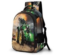 TNFHSOFT Mochila Escolares Para Adolescentes Niños, Mochila Tractores, Escolar Grande De Nailon Niño Mochilas Informal Para Primaria Y Secundaria De Grados 3 A 9