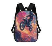 TNFHSOFT Mochila Motocross bicicleta,Mochila Infantil 3D,Mochila Infantiles,Mochila Viaje Escolar Para Niñas Adolescentes,Regalo Para Niños Niñas Y Adolescentes 17inch