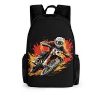 TNFHSOFT Mochila Motocross bicicleta Para Niños,Mochilas Escolares Juveniles,Material Escolar Para Niños,Mochila Para Colegio Viajes,Regalos Para Niños Niñas Y Adolescentes 6-16 Años