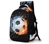 TNFHSOFT Mochila Niña, Mochila Fútbol Chicos Mochila Escolar Para Primaria Secundaria De 6-15 Años Print Mochila Infantil Al Con Para Escuela Viaje