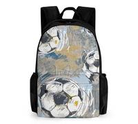 TNFHSOFT Mochila Niña, Mochila Fútbol Chicos Mochila Escolar Para Primaria Secundaria De 6-15 Años Print Mochila Infantil Al Con Para Escuela Viaje