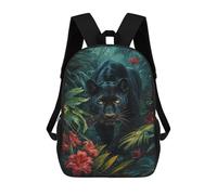 TNFHSOFT Mochila Pantera negra,Mochila Infantil 3D,Mochila Infantiles,Mochila Viaje Escolar Para Niñas Adolescentes,Regalo Para Niños Niñas Y Adolescentes 17inch
