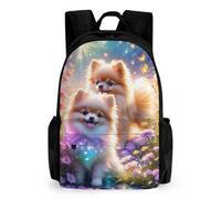 TNFHSOFT Mochila Pomerania,Mochila Infantil 3D,Mochila Infantiles,Mochila Viaje Escolar Para Niñas Adolescentes,Regalo Para Niños Niñas Y Adolescentes 42x30.5cm