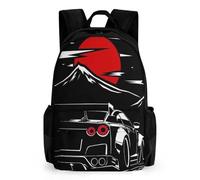 TNFHSOFT Mochilas Mochila Escolar Para Niños Mochila Escolar Japanese Coches de carreras Cars Mochilas Escolares De Impresos En 3D Para Niños Estudiantes De Primaria Y Secundaria