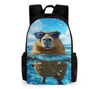 TNFHSOFT Niños Kapibala Mochilas Niños,Cute Animaless Mochilas,primaria,muy Adecuado Para Regresar A La Escuela O Volver A La Escuela,regalos Y Viajes,mochilas De Viaje Causales