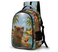 TNFHSOFT Niños Kapibala Mochilas Niños,Cute Animaless Mochilas,primaria,muy Adecuado Para Regresar A La Escuela O Volver A La Escuela,regalos Y Viajes,mochilas De Viaje Causales