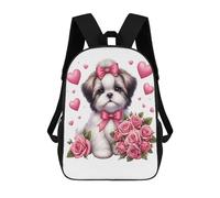 TNFHSOFT Shih Tzu Miami Mochilas Para Niños Niñas Mochilas De Escuela Secundaria Perros Mochila Para Junior Elementary Mochila 17 Pulgada