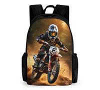 TNFHSOFT Vehículos motocicletas todo terreno Mochila Escolar Infantil Gran Capacidad 3D Mochilas Escolares Con Tema De Mochilas Para Niñas Estudiantes Adolescentes Fans 42x30.5cm