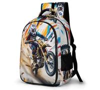 TNFHSOFT Vehículos motocicletas todo terreno Mochilas Escolares Para Niños, Mochila Escolar Diseño 3D Con Mochila Infantil Para Colegio Deporte, Regalos Para Niños