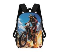 TNFHSOFT Vehículos motocicletas todo terreno Mochilas Para Niños Mochilas Escolares Para Niños En Edad Preescolar De Jardín De Infantes Secundario Mochilas Para Caminar 17pulgada