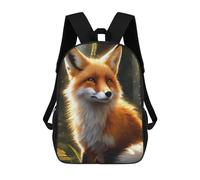 TNFHSOFT Zorro Mochilas Para Niños Niñas Mochilas De Escuela Secundaria Animales Mochila Para Junior Elementary Mochila 17pulgada