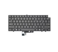 TNFMJSRXE Teclado de Repuesto for Ordenador portátil Ruso US/RU, Compatible con Latitude, 7440, 7430, 7450, 7640, 7650, P126F, H3DHT, TRN4T, retroiluminación(RU Original LED)