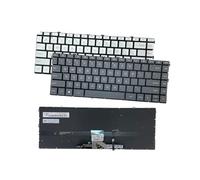 TNFMJSRXE Teclado Estadounidense, Compatible con HP, Compatible con Pavilion, x360 14M 14-DW 14-DV 14-DY 14-EK 14-EC 14-EM 14-EP TPN-I141/I142/C157/C158 14-EE portátil en inglés(US Silver-2)