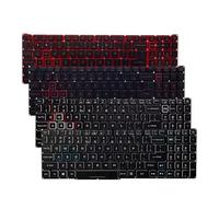 TNFMJSRXE Teclado for Ordenador portátil US/RU/AR, Compatible con Acer,AN515-54 AN515-55 AN515-43 AN517-51 AN715-51 N18C3 N18C4 N18I2 N18I3 N20C3 PT515-54(US Red Backlit -1)