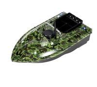 TNGBXR Barco de cebo con mando a distancia, 500 m, con mando a distancia, 2 pilas, control de crucero y luces LED, para lagos, ríos y océanos, 5200 mAh