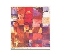 TNGHHSGA BóVeda RojaPaul Klee Bauhaus Teoría Del Color Lienzo Impreso, Arte Infantil Pared Decoración40x44cm Sin marco
