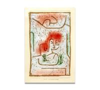 TNGHHSGA Chicas Y VinoPaul Klee Bauhaus Teoría Del Color Lienzo Impreso, Arte Infantil Pared Decoración60x90cm Sin marco