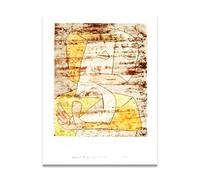 TNGHHSGA Con El Paso Del TiempoPaul Klee Bauhaus Teoría Del Color Lienzo Impreso, Arte Infantil Pared Decoración20x26cm Sin marco