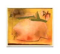 TNGHHSGA InconclusoPaul Klee Bauhaus Teoría Del Color Lienzo Impreso, Arte Infantil Pared Decoración60x72cm Sin marco