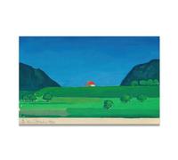 TNGHHSGA La PequeñA Casa A Lo LejosArte Austriaco Moderno Fotomontaje Estilo Gráfico - Impresión En Lienzo Decoración Pared 20x32cm Sin marco