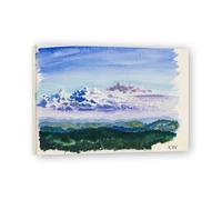 TNGHHSGA Las Nubes A Lo LejosArte Austriaco Moderno Fotomontaje Estilo Gráfico - Impresión En Lienzo Decoración Pared 30x42cm Lienzo envuelto