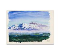 TNGHHSGA Las Nubes A Lo LejosArte Austriaco Moderno Fotomontaje Estilo Gráfico - Impresión En Lienzo Decoración Pared 40x56cm Sin marco