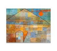 TNGHHSGA Monte ParnasoPaul Klee Bauhaus Teoría Del Color Lienzo Impreso, Arte Infantil Pared Decoración30x39cm Sin marco