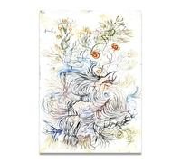 TNGHHSGA ZarcilloPaul Klee Bauhaus Teoría Del Color Lienzo Impreso, Arte Infantil Pared Decoración70x98cm Sin marco