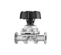 TNGNMGVSJ Fit 12.7mm Pipe OD x 0.5" Tri Clamp Composite Diaphragm Valve Sus 316L Stainless Steel For Homebrew Beer Brewing