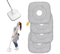 Tnhsvp 4 Piezas Almohadillas de Reemplazo de Microfibra para Alanberg Kit,22x22cm Recambio Almohadillas para Mopas para Alanberg, para Limpieza Cualquier Suelo