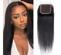 TNICE Human Hair Brazilian Unprocessed Straight Hair 4x4 Lace Front 14 inch