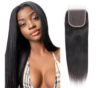 TNICE Human Hair Brazilian Unprocessed Straight Hair 4x4 Lace Front 20 inch