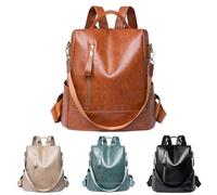 TniEWFBHSD Mochila de mujer con correa impermeable, multifunción, antirrobo, para viajes, trabajo, mochila de mujer, 2024, color marrón