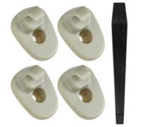 TNJPSEK 4 clips de repuesto para visera solar compatibles con 2005-2012 JP Liberty 2008-2012 DD N1tro, clip de gancho de plástico ABS para visera interior de coche, reemplaza la pieza #1AR26BD1-AA