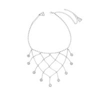 TNKBREEZE 2 piezas Rhinestone hombro correas cadena platino joyería cristal sujetador brazo cadenas brillante strass sujetador tirantes con borlas para damas fiestas de noche boda accesorios de
