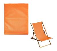 TNKBREEZE Tela de repuesto para silla de playa, 115,6 x 43,5 cm, color naranja, tela de repuesto para tomar el sol, jardín, patio, playa