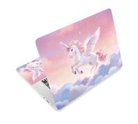 TNKBREEZE Unicornio Ordenador Portátil Piel Pegatinas Animales Rosa Universal Decoración Ordenador Portátil Funda Vinilo Adhesivo Desmontable Arte Protección para PC Portátil