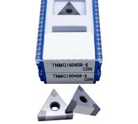 TNMG160404 CBN TNMG160408 WNMG080404 WNMG 080408 Herramienta De Torneado NC Inserción Nitruro Boro Cúbico Herramienta de Torno(2PCS TNMG160408-6 CBN)