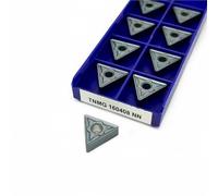 TNMG160404/TNMG160408 insertos de carburo 10 Uds herramienta de torneado externo fresado de torno CNC(TNMG 160408 NN LT10)