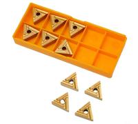 TNMG160404R-ES Inserto de torno de carburo para torneado de acero, semiacabado y acabado, hoja de corte de alto agarre, paquete de 10 piezas