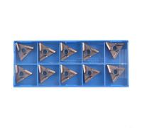 TNMG160404R-VF - Placa reversible de carburo para torno, endurecida al vacío con un 20% menos de fuerza de corte, para acero/acero inoxidable/hierro fundido, control óptimo de rotura de virutas en