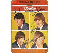 TNND 1966 The Monkees I Wanna Be Free Home Decor Retro Metal Sign - Letrero de metal de 20 x 30 cm