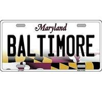 TNND Baltimore Maryland - Placa de matrícula de Metal, 15 x 30 cm