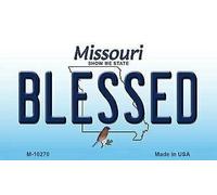 TNND Blessed Missouri State - Placa de matrícula (6 x 30 cm)