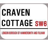 TNND Fulham Craven Cottage - Cartel metálico (20 x 30 cm)