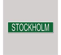 TNND New Stockholm City Pride - Cartel de Calle de 4 x 16 Pulgadas