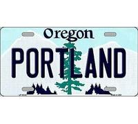 TNND Portland Oregon - Placa de matrícula (metal, 15 x 30 cm)