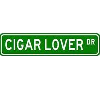 TNND Señal Decorativa para Garaje y Garaje, para Amantes de los cigarros, Cartel de Calle Personalizado, 4x16 Pulgadas