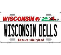 TNND Wisconsin Dells Wisconsin - Placa de matrícula de Metal, 15 x 30 cm